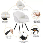 Fauteuil d'appoint en chenille en forme de fleur Yaheetech