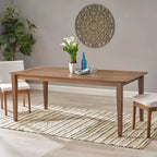Table à manger rectangulaire rustique en bois GDFStudio 76