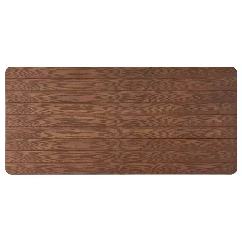Table à manger rectangulaire rustique en bois GDFStudio 76