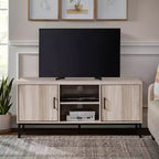 Meuble TV AndMakers 47 po en bois avec 2 armoires de rangement, convient aux téléviseurs jusqu'à 50 po