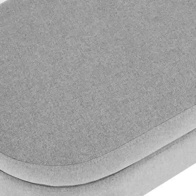 Banc de rangement capitonné moderne avec pieds en bois massif, Repose-pieds d'entrée, Banc de bout de lit, Pouf de coiffeuse