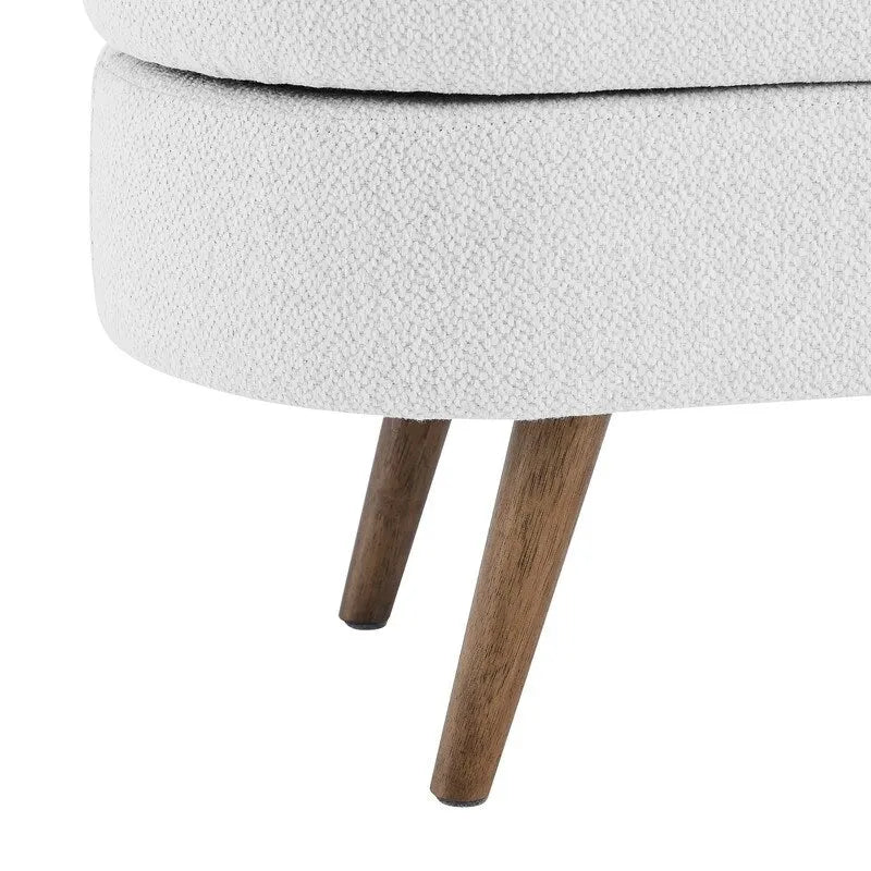 Banc de rangement capitonné moderne avec pieds en bois massif, Repose-pieds d'entrée, Banc de bout de lit, Pouf de coiffeuse