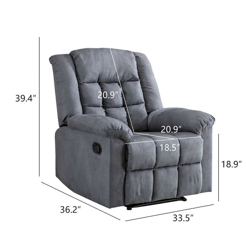 Fauteuil inclinable manuel rembourré Ebello Classic