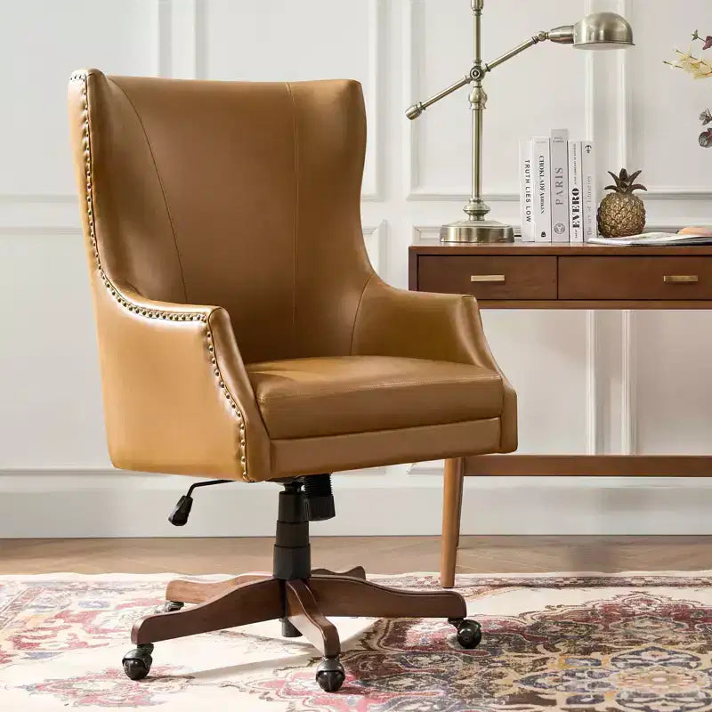 Fauteuil de bureau Dick avec base pivotante à 360 degrés | HULALA HOME