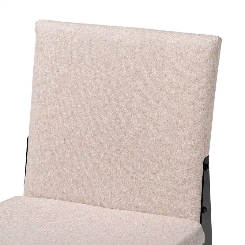 Ensemble de salle à manger 5 pièces en tissu et métal Bishop Industrial