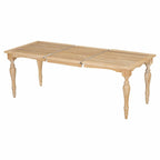 Ensemble de salle à manger extensible 9 pièces avec rallonge amovible et 8 chaises de salle à manger rembourrées