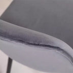 Chaises de salle à manger contemporaines en tissu Lassan de Roundhill Furniture, grises, lot de 4