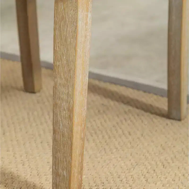Chaise de salle à manger Parsons capitonnée en bois massif Roundhill Furniture Habit, grise, lot de 2