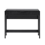 Bureau en Chêne Côtier / Jonc Noir avec Tiroir, Simple