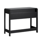Bureau en Chêne Côtier / Jonc Noir avec Tiroir, Simple