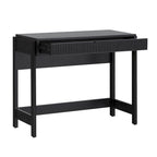 Bureau en Chêne Côtier / Jonc Noir avec Tiroir, Simple