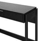 Bureau en Chêne Côtier / Jonc Noir avec Tiroir, Simple