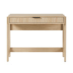 Bureau en Chêne Côtier / Jonc Noir avec Tiroir, Simple