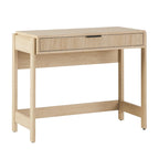 Bureau en Chêne Côtier / Jonc Noir avec Tiroir, Simple