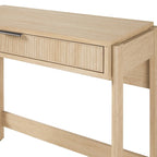 Bureau en Chêne Côtier / Jonc Noir avec Tiroir, Simple