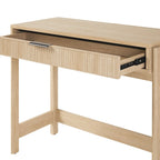 Bureau en Chêne Côtier / Jonc Noir avec Tiroir, Simple