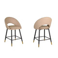 Brassex Set of 2 Mila Counter Height Barstools