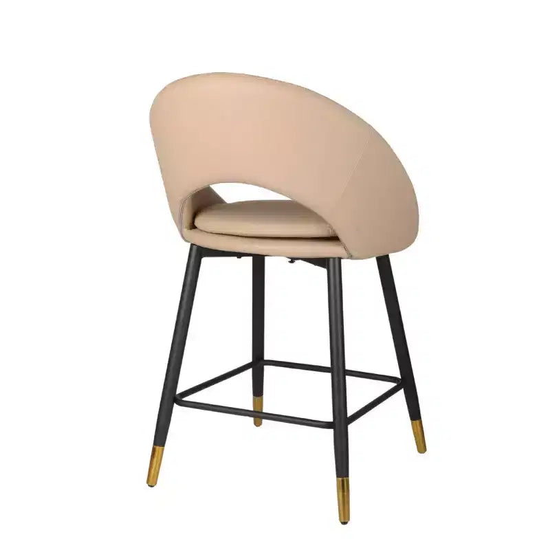 Lot de 2 tabourets de bar hauteur comptoir Mila Brassex