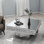 Table basse d'appoint Glam Triple Mirror Diamond