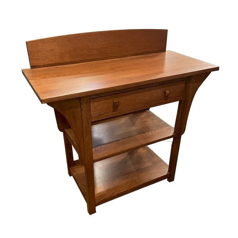 Console / buffet bas avec tiroirs et étagères ouvertes Mission 2