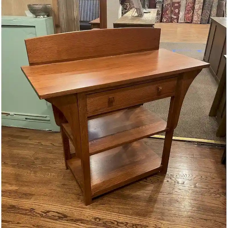Console / buffet bas avec tiroirs et étagères ouvertes Mission 2
