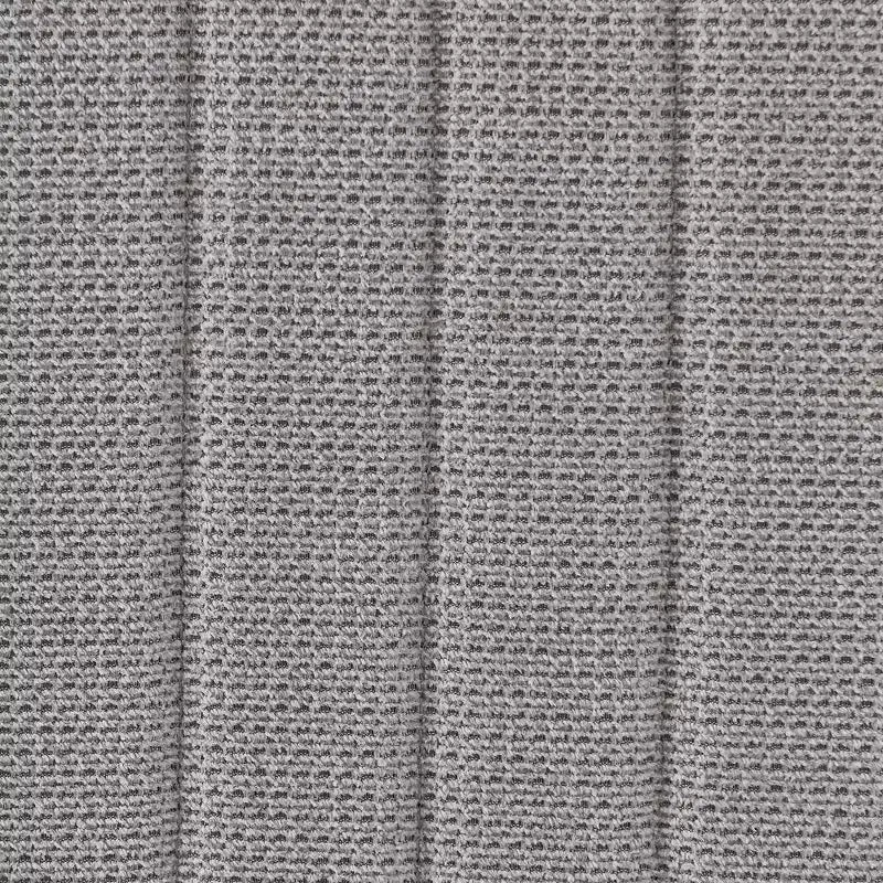 Lot de 2 chaises de salle à manger Anastasia en acier inoxydable brossé et tissu d'Armen Living