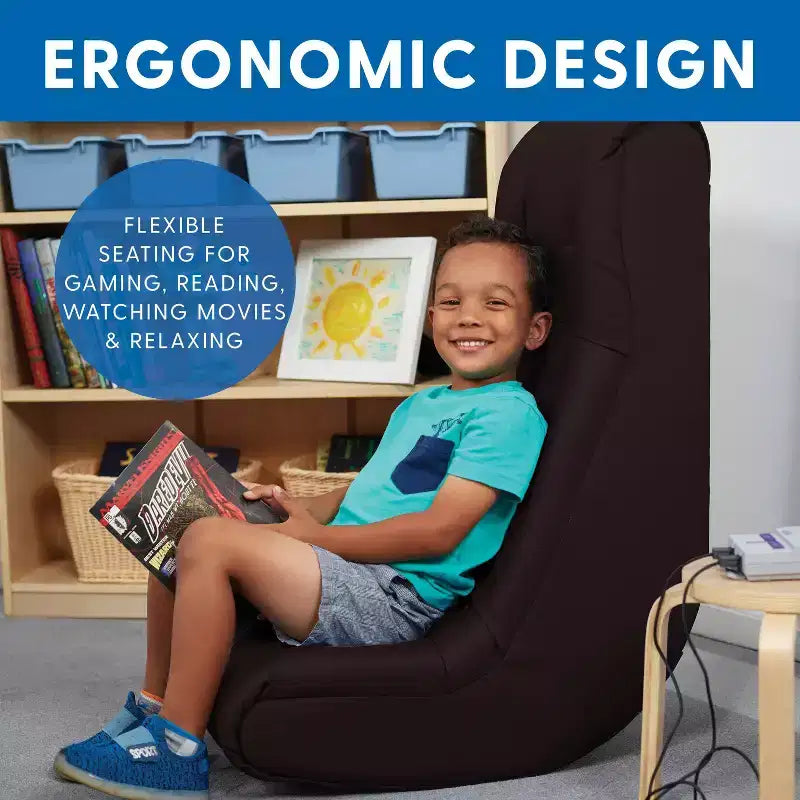 Chaise d'appoint à bascule capitonnée Tufted Soft Rocker pour enfants de Factory Direct Partners