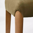 Pouf rembourré avec pieds en bois vert olive - Threshold conçu avec Studio McGee