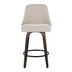 LumiSource Lot de 2 tabourets de bar à hauteur de comptoir cloutés Marcel
