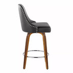 LumiSource Lot de 2 tabourets de bar à hauteur de comptoir cloutés Marcel