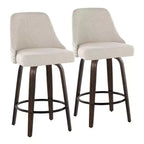 LumiSource Lot de 2 tabourets de bar à hauteur de comptoir cloutés Marcel