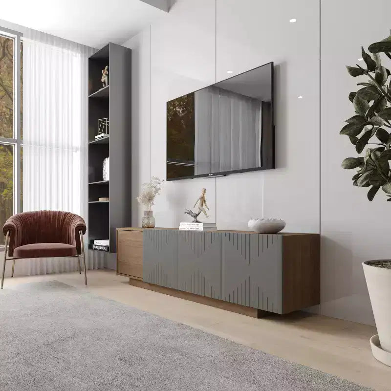 Meuble télé Nexera Riva pour téléviseurs jusqu'à 80 po