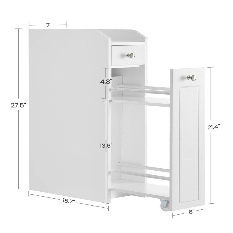 Meuble de rangement pour petite salle de bain - 15,7P x 7L x 27,5H
