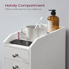 Meuble de rangement pour petite salle de bain - 15,7P x 7L x 27,5H