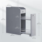 Meuble de rangement pour petite salle de bain - 15,7P x 7L x 27,5H