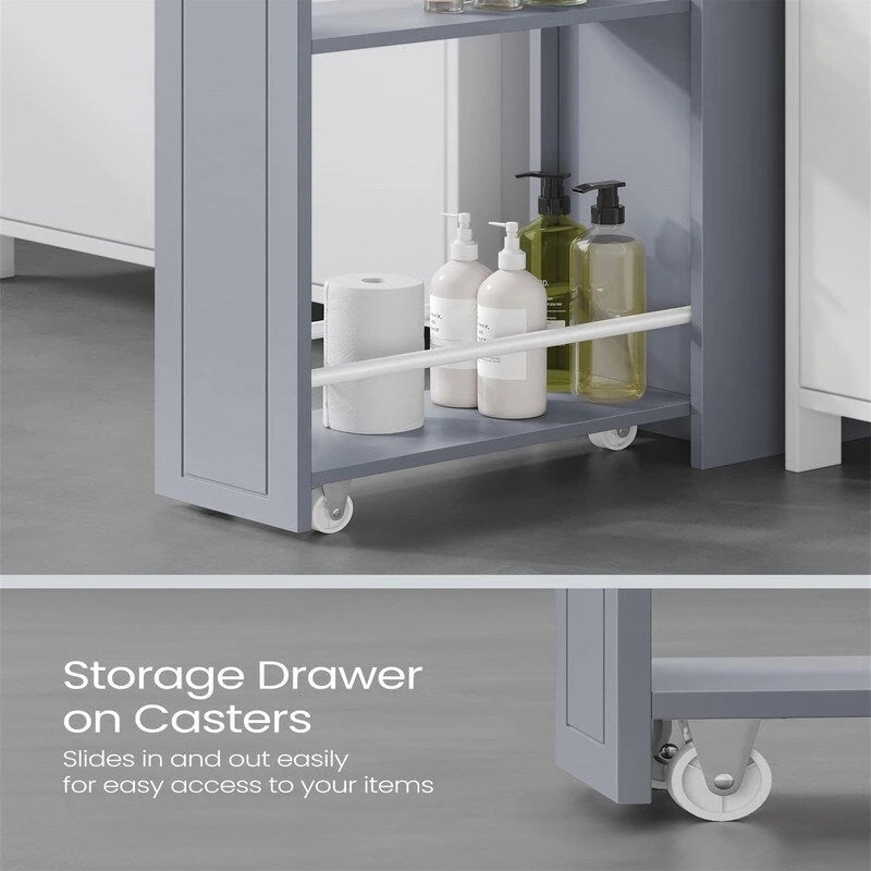Meuble de rangement pour petite salle de bain - 15,7P x 7L x 27,5H
