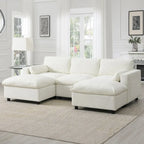 Merax 5 Seat U Shaped Sleeper Couch Set
