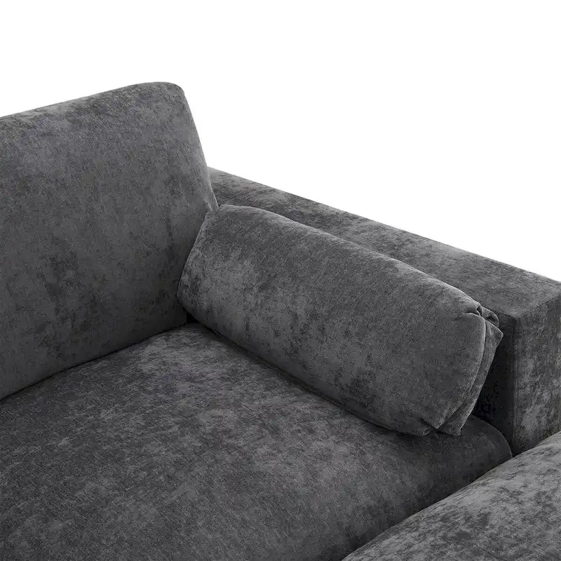Ensemble de canapé convertible d'angle en U 5 places Merax